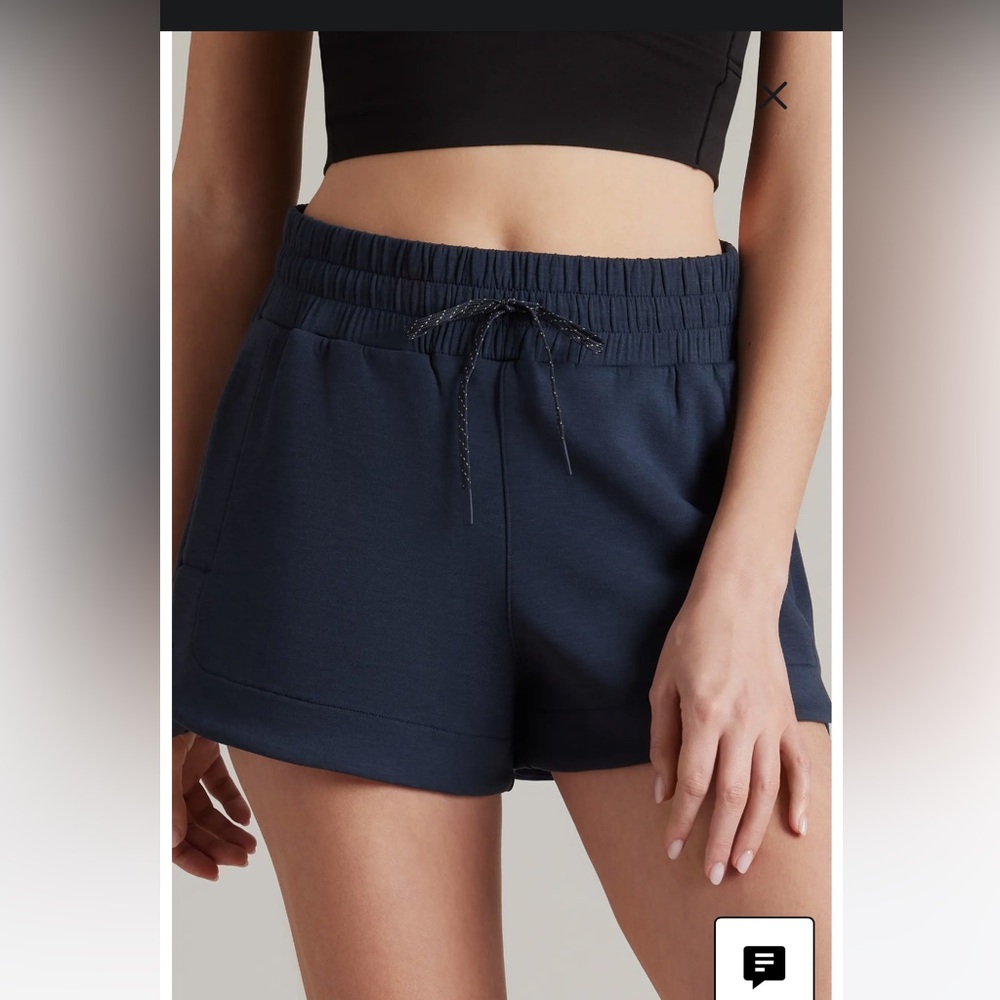 RHONE black Drawstring Athletic Shorts